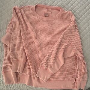 American Eagle Outfitters Pink Crew Neck Sweater